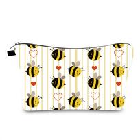 Women Print Cosmetic Bag Toiletries Organize Travel Storage Case ARI