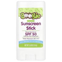 Boogie Wipes, Mineralinis apsauginis kremas nuo saulės, lazdelė, SPF 50, 0,49 uncijos (14 g)