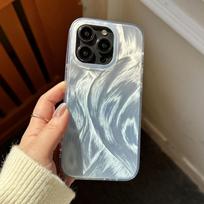 Plunksnų telefono dėklas, skirtas iPhone 11 13 16 Pro Max iPhone 14 15 Pro Max 12 13 Pro Max 16 Samsung S24 FE A55 A05S A54 S22 A15 S23 A12 A52S A34 A05S A14 iPhone 11 mėlyna