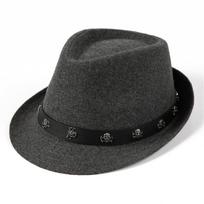 Black jazz hat men's and women's top hat spring and summer sunshade straw hat retro British gentleman middle-aged and elderly hat stage hat M（56-58cm） pilka spalva