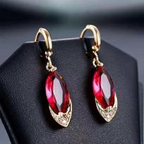 Lindon Fashion Earrings Jewelry Geometric Shaped Zircon Drop Earrings For Women Wedding Party Gifts ADM