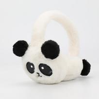 Panda Sulankstomos Plius Aksominės Ausinės Moterims: Jaukūs žieminiai šalčiui atsparūs ausų šildykliai Panda Ball-Earmuffs black