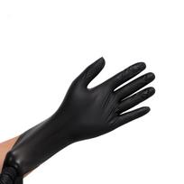 100 VNT Maisto pirštinės PVC Didelio elastingumo apsauginės pirštinės valymui, maitinimui Juodos M M