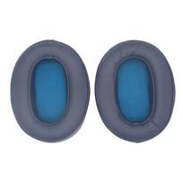 1 pora pakaitinių odinių ausinių pagalvėlių, skirtų Sony WH-XB900N ausinių dangtelis Atminties putplasčio ausų pagalvėlės Aukštos kokybės ausinių kilimėlis, skirtas XB 900N blue