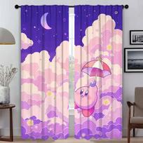 Kawaii Cartoon K-Kirbys Blackout Curtain for Room 2 Panel Curtains for Bedroom Shades Partition Home Interior Curtains Living W50xH70cmx2pcs-CL