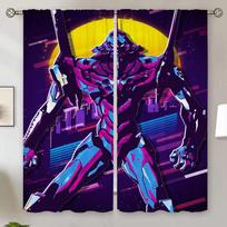 Evvangelionn Living Room Curtains for Living Room 2 Elegant Pieces Bedroom Decoration Home Interior Curtains Blinds Shades Blind W50xH70cmx2pcs-CL
