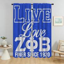 Zeta Phi Beta Lightweight Anti-mosquito Curtains for Camera Living Room Curtain Home Interior Curtains 2 Pieces Partition Shades W50xH70cmx2pcs-CL