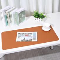 Dual-Sided Two-Tone Leather Desk Pad - Large Mouse, Keyboard & Notebook Mat 60×30cm ruda
