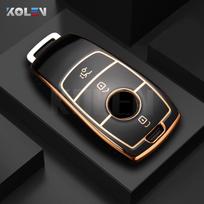 Madingas TPU automobilio nuotolinio valdymo pulto rakto dėklo dangtelis, skirtas Mercedes Benz ACESG klasės GLC CLE CLA GLB GLS W177 W205 W213 W222 X167 AMG gray