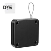 Automatinis durų uždarymas su 1,2 M plienine viela reguliuojamu perforatoriumi, tvirtinamu prie sienos miegamojo vonios kambario dušo užuolaidos slankiojančio ekrano durų atidarytuvo uždarymo įtaisas A juoda