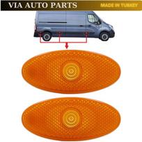 Signalas Durų Atšvaitas Sparnas Nissan NV400 Oem 261B00001R Šoninis Gabaritas Master Mk3 Opel Movano Mk2