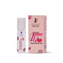 Pilgrim Spanish Squalane Lip Peel Roll-on with lactic acid  |Squalane exfoliating lip peel for soft |Women & Men's | 6 ml (Transparent) beige
