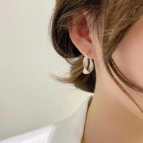 2025 Retro Korean Twisted Metal Hoop Earrings - Trendy, Simple, Cold Style Twisted Earrings kreminė