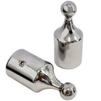 Pair Of 316 Stainless Steel Bimini Top End Caps – 7/8  Or 1  ID – Marine Ball Fittings, Polished – For Boats, Yachts, Kayaks – Rust-Resistant 7/8" pair gray
