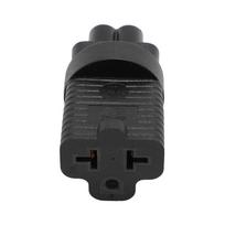 IEC320 C6 Kištukas į Nema US 3 kontaktų lizdą Maitinimo adapteris IEC320 C6 į NEMA 5‑15R 5‑20R 6‑15R 6‑20R Maitinimas gray