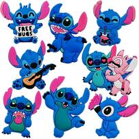 Jibbitz Stitch 3D Lilo and Stitch Lilo & Stitch 8 pcs Shoe Accessories Crocs Decoration mėlyna
