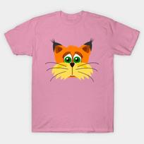 T Shirt Women Lynx Cat Harajuku Print Kawaii Tshirt Summer Short Sleeve Female T-Shirt Top Tee S rožinė