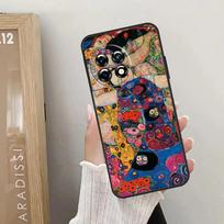 Bučinys Gustav Klimt Tapybos dėklas OnePlus 10T 10R 12R 9R 8T 12 11 9 10 Pro Nord CE 2 3 Lite CE4 2T N10 N20 N30 modeliams Dangtelis OnePlus Nord CE2Lite black