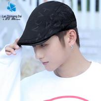 Men's Korean Style Casual Beret - Trendy Painter Hat for Couples One Size (suitable for head circumference 56-60cm) juoda