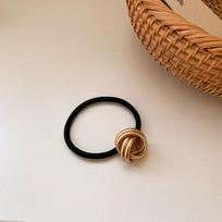 Elegant Japanese Designer Metal Round Hair Band - Versatile, Simple, and Stylish Hair Accessory