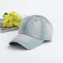 Solid Denim Baseball Cap Women Girls Snapback Cap Hip Hop Dad Hat Summer Hat 56-59cm