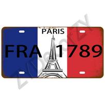 Country Flag Tin Sign Plaque France Spain Germany Tinplate Plate For Wall Home Restaurant Craft Bar Decor Metal Sign Mexico USA 15 x 30cm