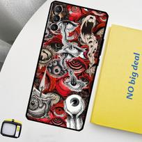 Scary Face Eyes Case For Samsung Galaxy S23 S22 Ultra S20 S21 FE S9 S10 Plus Note 10 20 Ultra Back Cover Galaxy S10e