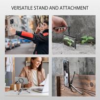Sulankstomas magnetinis mobiliojo telefono trikojis Magnetic Tripod sidabras