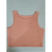Ladies Solid Color Slim Sleeveless Vest Medium Stretch Casual Short Bottom Shirt XL brown