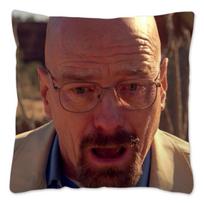 Walter White Memos Pagalvės užvalkalas Namų dekoras 100% Poliesteris Juokingas pagalvės užvalkalas Sofai Kvadratinis pagalvės užvalkalas 18x18 colio 40x40cm two side brown