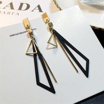 2PC Women's Fashion Trendy Long Geometric tassel Earrings Outdoor Travel Carnival Banquet Party Holiday Dressing Gift