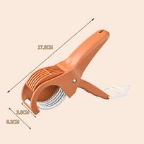 Creative Fruit Vegetable Slicer Salad Cutter Chopper Portable Manual Banana Slicer Home Kitchen Gadgets Chopping Tool Accessorie 17.5*3.8*6.2CM oranžinė