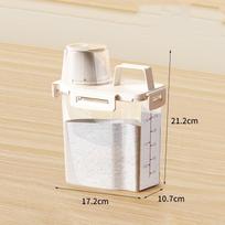 Food Grade Whole Grains Storage Box Rice Bucket Storage Tank Storage Tank Storage Tank Artifact Sealed Tank Kitchen Artifact 1.75L buivolo oda