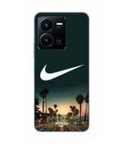 Coque Pour Vivo Y35 4G nike logo arrière-plan Palmiers de Californie la nuit Maniacase juoda