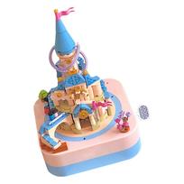 Music Box Building Block for Kids Clockwork Movement Exquisite Castle Building Block