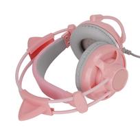 Cute Gaming Headset Noise Reduction 7.1 Surround Sound Over Ear Wired Game Headphone with Mic for įvairiaspalvis