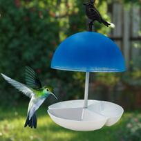 Hanging Bird Feeder Food Dispenser for Outside,Hummingbirds Feeder,Bird Feeding Station Backyard blue