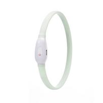 RGB keičiančios spalvos šviečiantis antkaklis šunims Dideliems Vidutiniams USB įkraunamas šunų antkaklis Šviečiantis LED šviesa Naktinis saugumas Augintinių aksesuarai Neck 40-60cm white