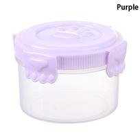 1 vnt. Mini plastikinis padažų buteliukas Prieskonių dėžutė Salotų padažo indai Lauko kepsninei Bento pietų dėžutės priedai violetinė