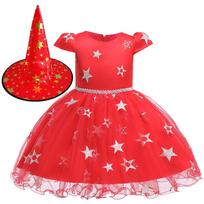Baby Girl Halloween Costume Dress Party Cosplay Dress 140cm juoda