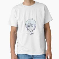 Summer Men Casual Shirts Short Sleeves Moody Classic Anime White Tees Oversized T-shirts S balta
