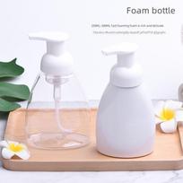 250ml/300ml Fan-Shaped PET Foaming Hand Sanitizer Bottle with PP Pump 250ML white foam bottle + foam pump; 51g; plastic white