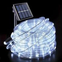 Saulės girlianda-vamzdelis PVC minkštas vamzdelis lauko vandeniui atspari varinė viela šviesa kiemo sodo dekoracija atmosfera mirksinti šviesa 7M-50LED(White)