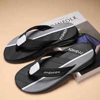 Jumpmore Shoes Men Flip Flops Fashion Mens Sandals Outdoor Soft Summer Slippers Size 39-45 39 pilka spalva