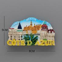 Singapore Merlion Vienna World Tourism Souvenir 3D magnetic refrigerator Laos Italy Rome souvenir furniture home decoration gift beige