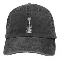 Summer Cap Sun Visor Rock & Roll Skeleton Hip Hop Caps Guitar Rock Cowboy Hat Peaked Trucker Dad Hats Adjustable pilka spalva