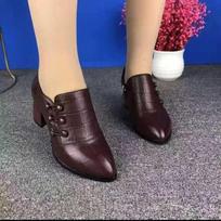 Pointed Toe Women Pumps Designer Retro Chunky Mid Heels Women Shoes 2024 Autumn New Pumps Trend Walking Fashion Shoes for Women 35 ruda