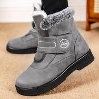 2025 Winter Low Heels Shoes Botas Mujer Women's Boots Super Warm Ankle Boots For Women Fur Shoes Shoes Woman Snow Boots For 36 pilka spalva