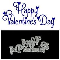 Laimingo Valentino dienos metalo pjovimo formelės dekoratyvinis scrapbooking plieninis rankdarbių iškirtimas sukurti antspaudus reljefinis kortelių trafaretas