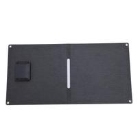 Foldable Solar Panel 24W 5V Efficient Charging USB and Type-C Monocrystalline Silicon Portable gray